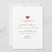 Baby Braut Coffee Baby Dusche | Aquarell Einladung (Rückseite)