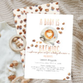 Baby Braut Coffee Baby Dusche | bearbeitbar Einladung