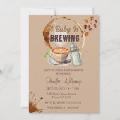 Baby Braut Coffee Baby Dusche Einladung (Vorderseite)