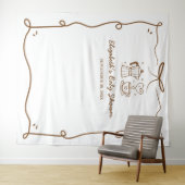 Baby Braut Coffee Baby Dusche Wandteppich (Beispiel (Horizontal))