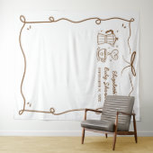 Baby Braut Coffee Baby Dusche Wandteppich (Beispiel (Horizontal))