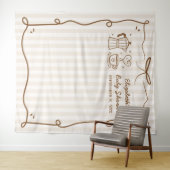 Baby Braut Coffee Baby Dusche Wandteppich (Beispiel (Horizontal))