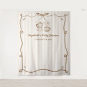 Baby Braut Coffee Baby Dusche Wandteppich (Vorderseite)