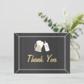 "Baby braut" danken Ihnen Dankeskarte (Stehend Vorderseite)