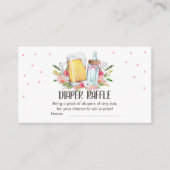 Baby Braut Duschbier Windelwaschkarte Begleitkarte (Vorderseite)