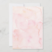 Baby braut eine Pink Tea Baby Dusche Einladung (Rückseite)