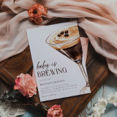 Baby Braut Espresso Martini Baby Dusche Einladung