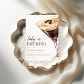 Baby Braut Espresso Martini Baby Dusche Einladung