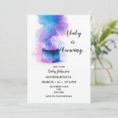 Baby Braut Geschlecht Einladung (Stehend Vorderseite)