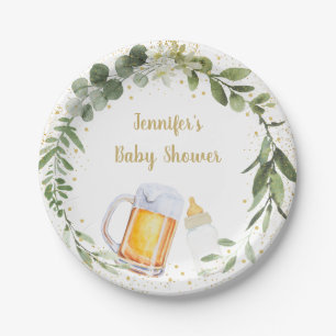 Baby Braut Green Baby Dusche Pappteller