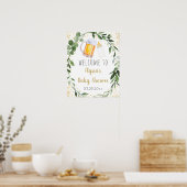 Baby Braut Grün Begrüßungszeichen Poster (Küche)