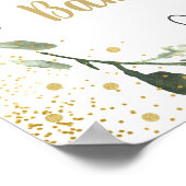 Baby Braut Grün Begrüßungszeichen Poster (Ecke)