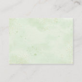 Baby braut Grünbucher Begleitkarte (Rückseite)