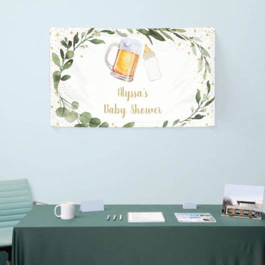 Baby braut grüne Babydusche Banner (Messeveranstaltung)