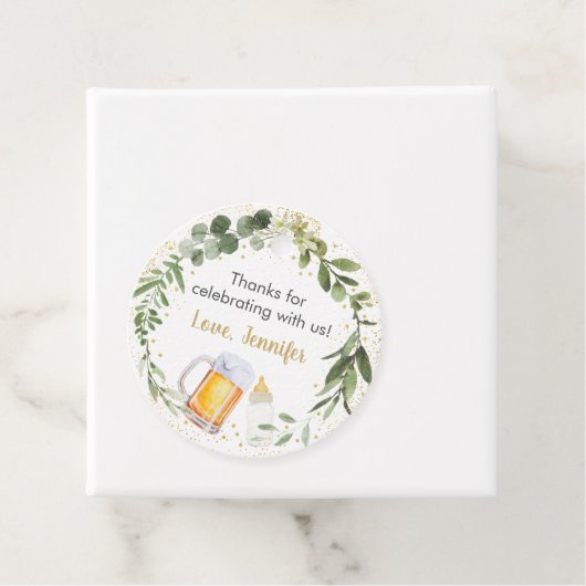 Baby braut grüne Babydusche Geschenkanhänger (Beispiel)