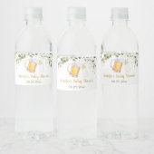 Baby braut grüne Babydusche Wasserflaschenetikett (Flaschen)