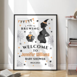 Baby braut Halloween Baby Dusche Begrüßungszeichen Poster