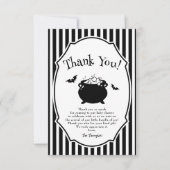 Baby braut Halloween Baby Dusche Dankeskarte (Vorderseite)