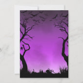 Baby braut Halloween Baby Dusche Dankeskarte (Rückseite)