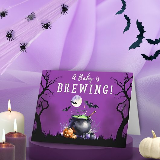 Baby braut Halloween Baby Dusche Dankeskarte