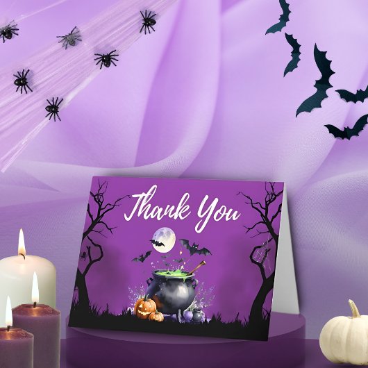 Baby braut Halloween Baby Dusche Dankeskarte