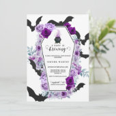 Baby braut Halloween Baby Dusche Einladung (Stehend Vorderseite)