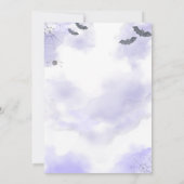 Baby braut Halloween Baby Dusche Einladung (Rückseite)