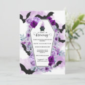 Baby braut Halloween Baby Dusche Einladung (Stehend Vorderseite)