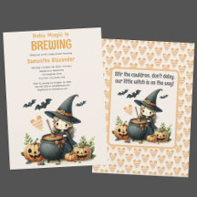 Baby braut Halloween Babydusche Einladung
