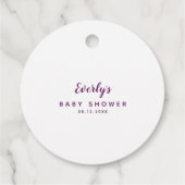 Baby braut Halloween Cauldron Babydusche Geschenkanhänger (Rückseite)