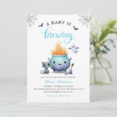 Baby braut Halloween-Einladung Einladung (Stehend Vorderseite)