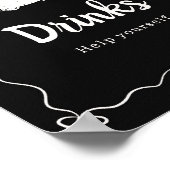 Baby braut Halloween-Getränke Schild (Ecke)