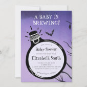 Baby braut Halloween Herbst Babydusche Einladung (Vorderseite)