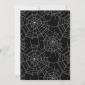 Baby braut Halloween-Herbstdusche Einladung (Rückseite)