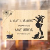 Baby braut Halloween Hexendusche Fensteraufkleber (Blatt 2)