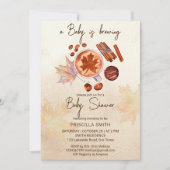 Baby braut Herbstdusche Baby Einladung (Vorderseite)