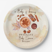 Baby braut Herbstdusche Baby Pappteller (Vorderseite)