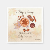 Baby braut Herbstdusche Baby Serviette (Vorderseite)