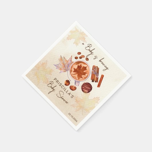 Baby braut Herbstdusche Baby Serviette (Ecke)