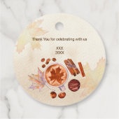 Baby Braut Herbstdusche Gefallen Geschenkanhänger (Rückseite)