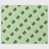 Baby Braut Hexendusche Halloween Cauldron Geschenkpapier (Flach)