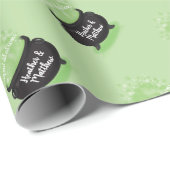 Baby Braut Hexendusche Halloween Cauldron Geschenkpapier (Rolleneckpunkt)