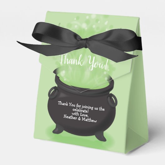 Baby Braut Hexendusche Halloween Cauldron Geschenkschachtel (Vorderseite)