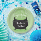 Baby Braut Hexendusche Halloween Cauldron Pappteller (Party)