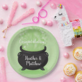 Baby Braut Hexendusche Halloween Cauldron Pappteller (Party)