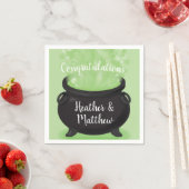 Baby Braut Hexendusche Halloween Cauldron Serviette (Beispiel)