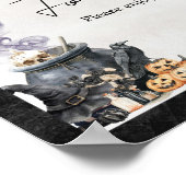 Baby braut Hexenkessel Essen Schild (Ecke)