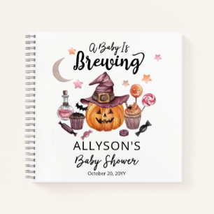 Baby Braut Jack-O-Lantern Halloween Gästebuch Notizblock