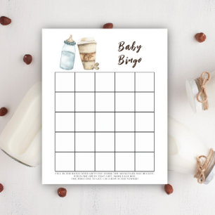Baby braut Kaffee Baby Dusche Bingo Spiel