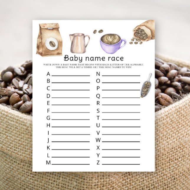 Baby braut Kaffee - Baby Name Race (Von Creator hochgeladen)